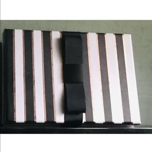 New Lady Jayne Box Stripes and Bow Black  White